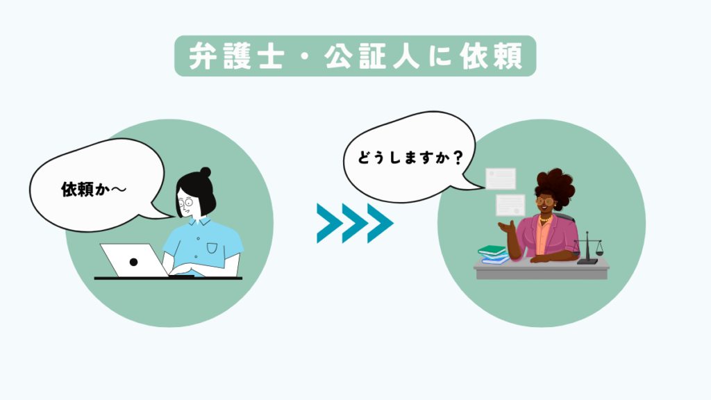 弁護士・公証人に依頼