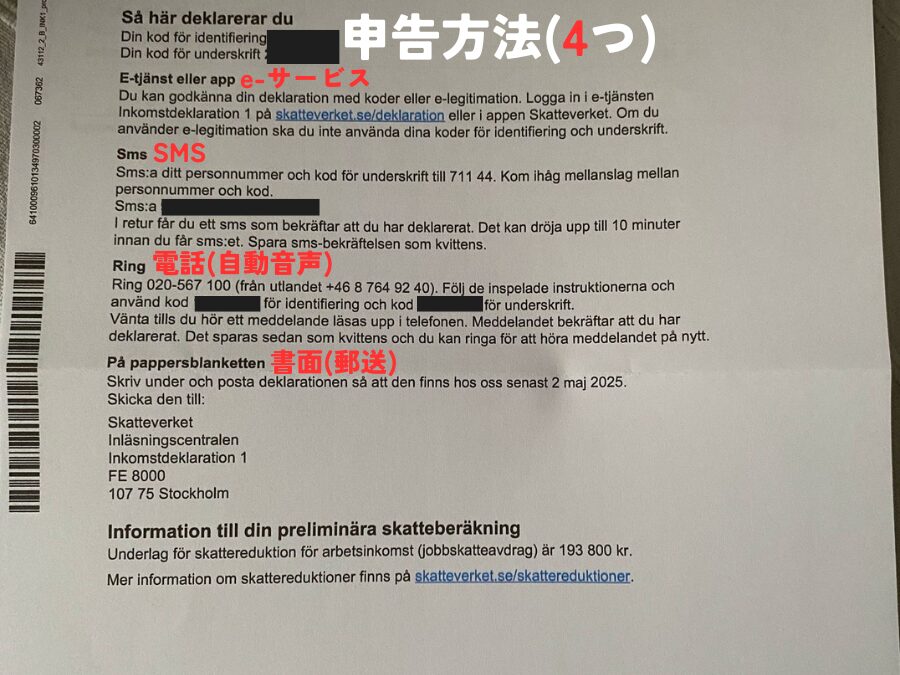 確定申告の方法