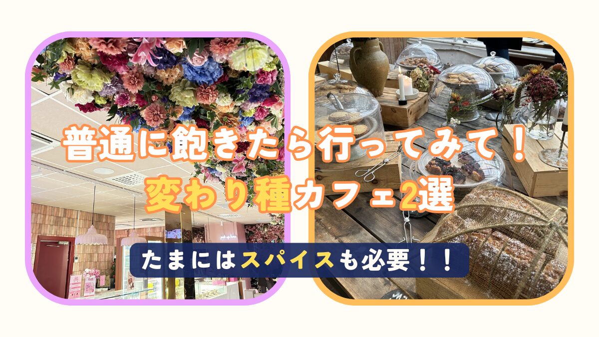 普通に飽きたら行ってみて！変わり種カフェ2選