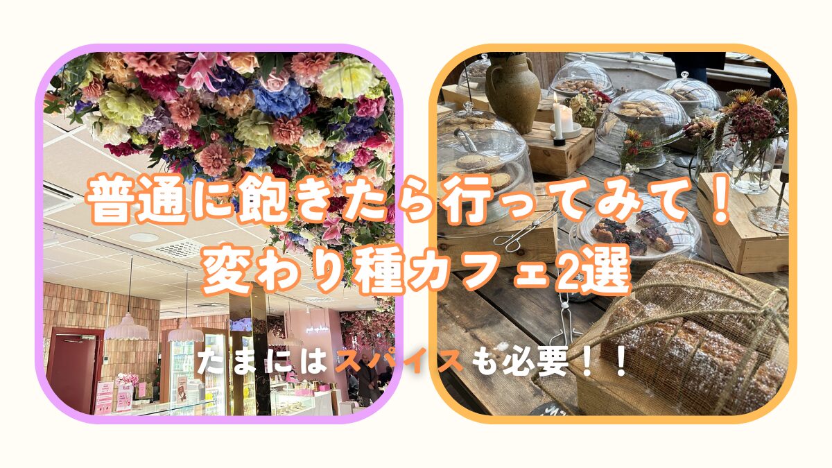 普通に飽きたら行ってみて！変わり種カフェ2選