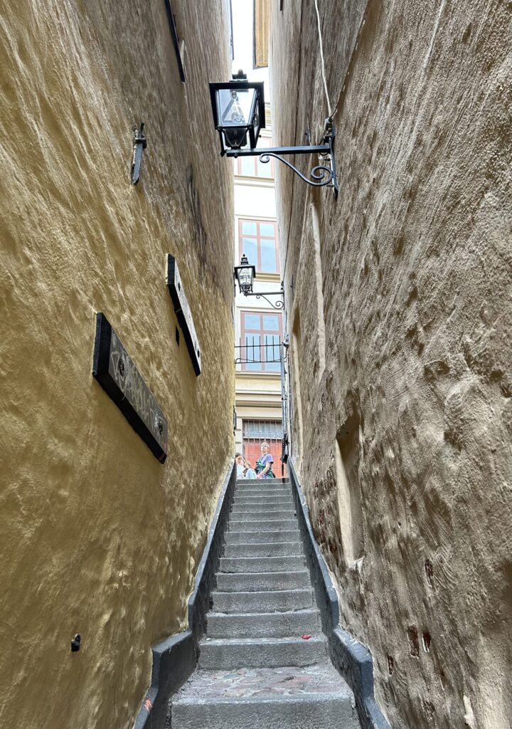 ストックホルムで一番細い小道