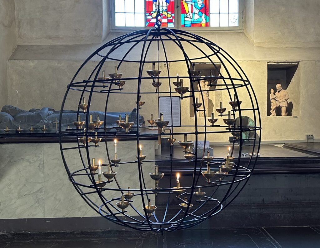 灯されていたロウソク