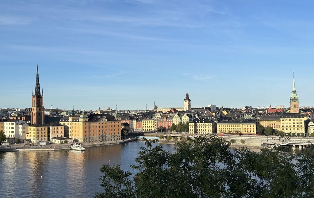 ガムラスタンを含むストックホルム市内の景色を一望